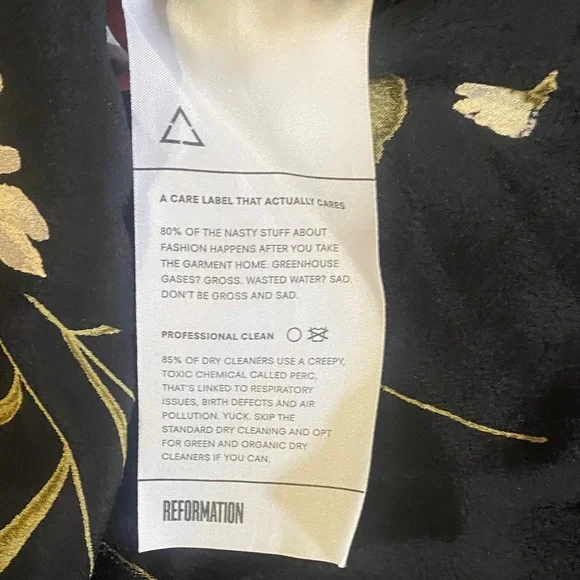 Reformation Chic Black Floral Mini Dress - Picture 3 of 4